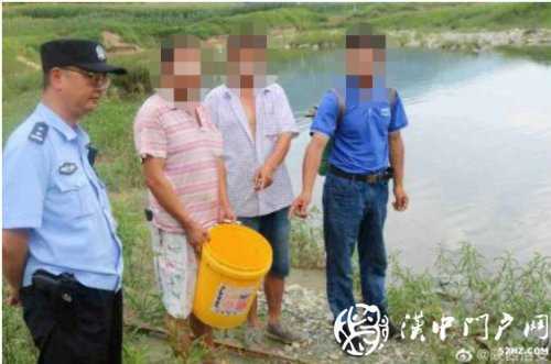 三人在河道非法電魚，被寧強(qiáng)民警抓個(gè)正著