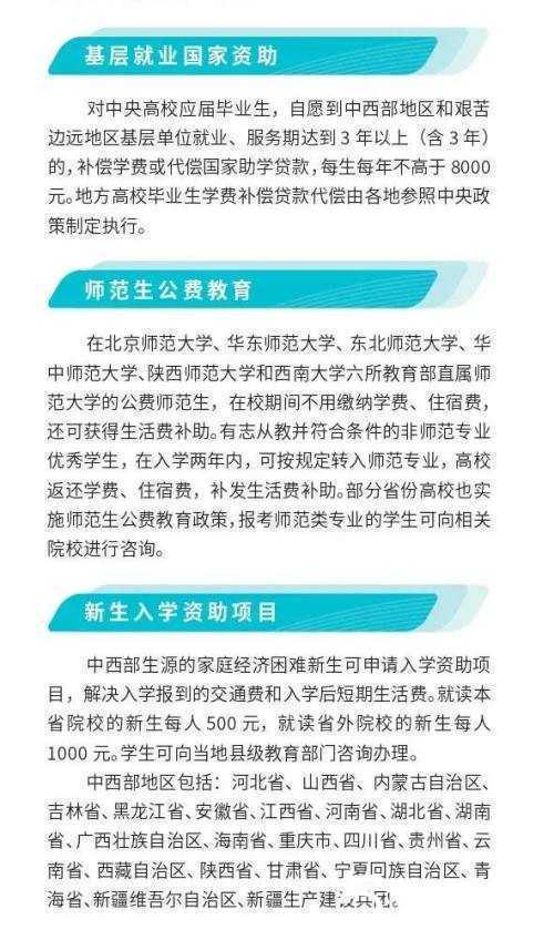 轉(zhuǎn)發(fā)收藏！考上大學(xué)有這些資助政策