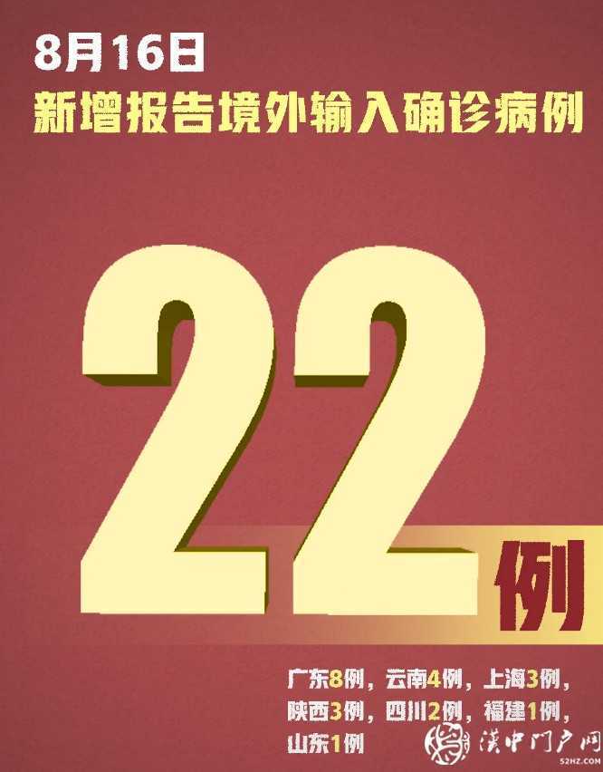 本土零新增！新增確診22例，均為境外輸入