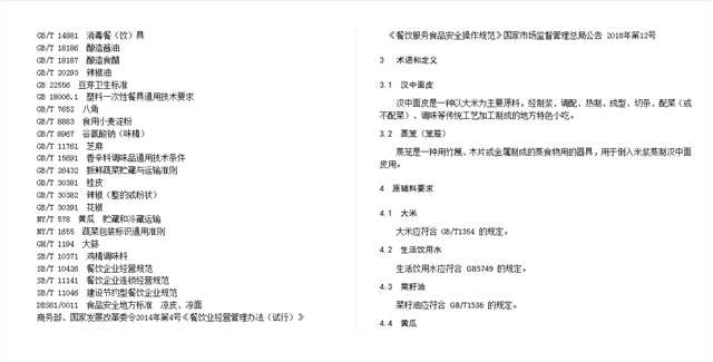 關于漢中面皮制作工藝規(guī)程，公開征求意見！