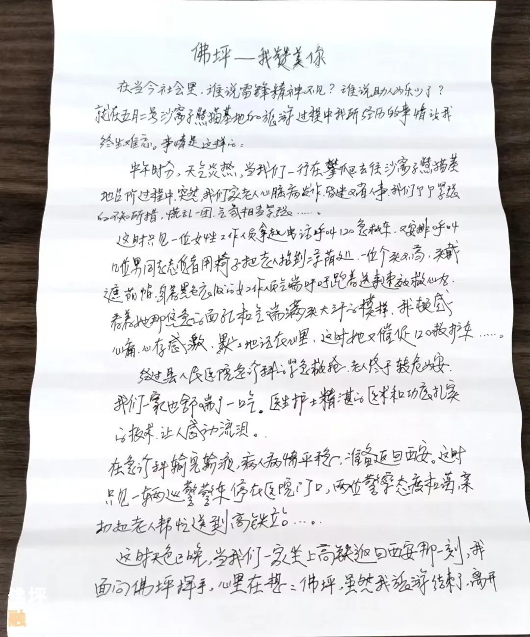 “佛坪，我贊美你！”西安游客深情告白佛坪志愿者，原因是……