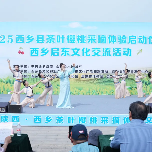 西鄉(xiāng)縣舉行2025茶葉櫻桃采摘體驗(yàn)活動(dòng)暨西鄉(xiāng)—啟東文化交流活動(dòng)