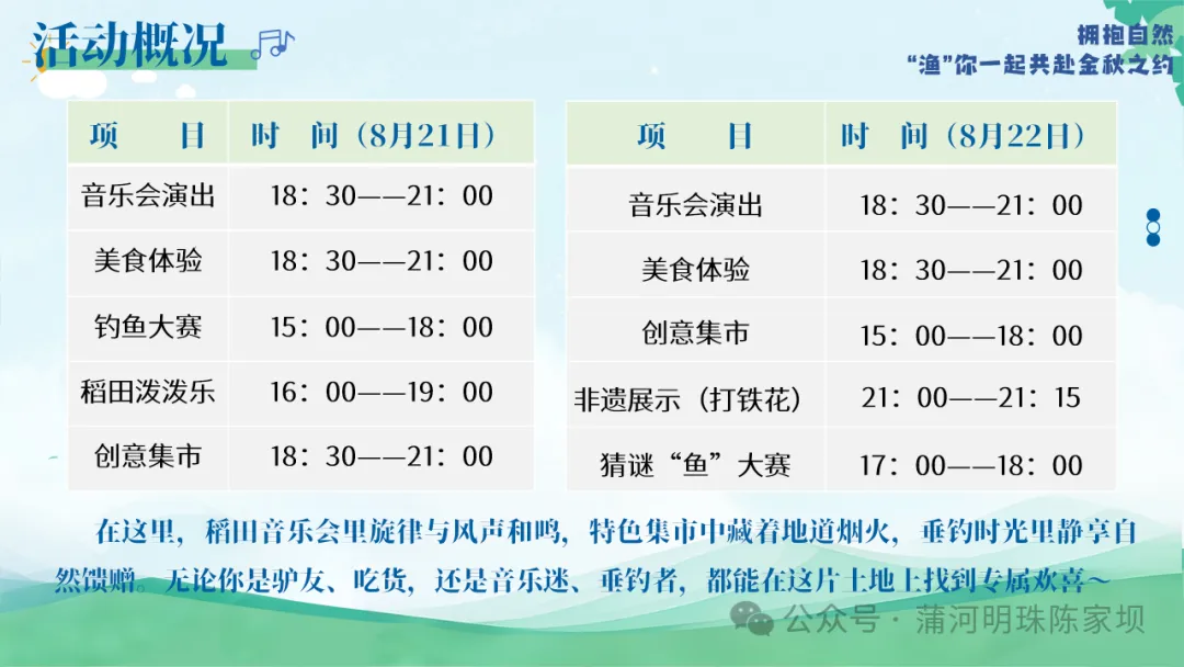 垂釣、逛展、追音樂… 陳家壩稻田音樂季，承包你的周末快樂！