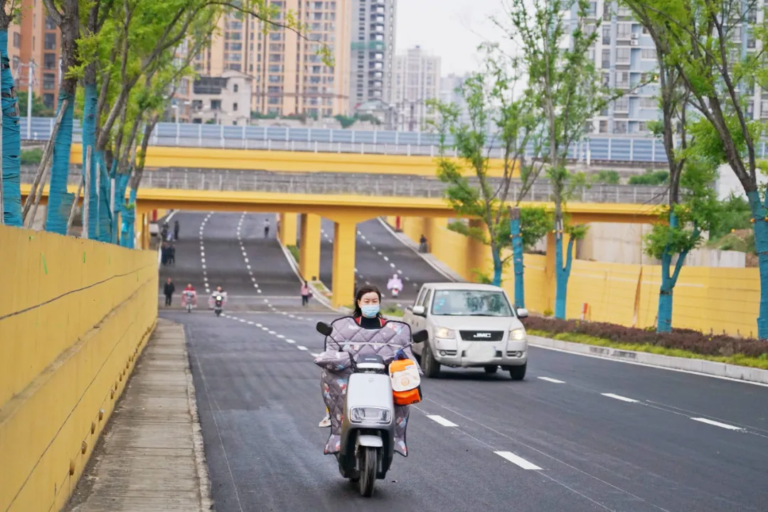 出行方便了！漢中興漢新區(qū)惠府路主車道通車！