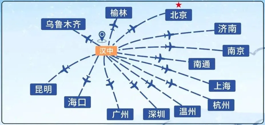 漢中再開兩條新航線！這次可直飛......