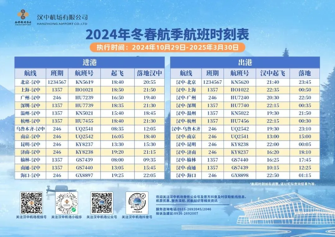 漢中再開兩條新航線！這次可直飛......